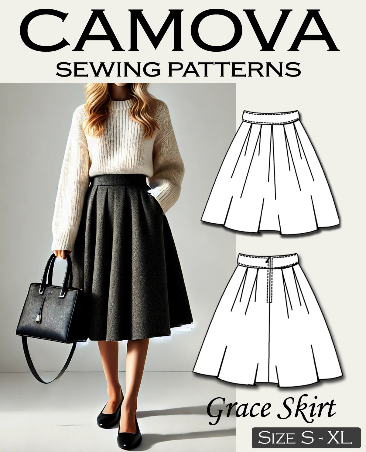 Grace Skirt PDF Schnittmuster Gr.: S-XL