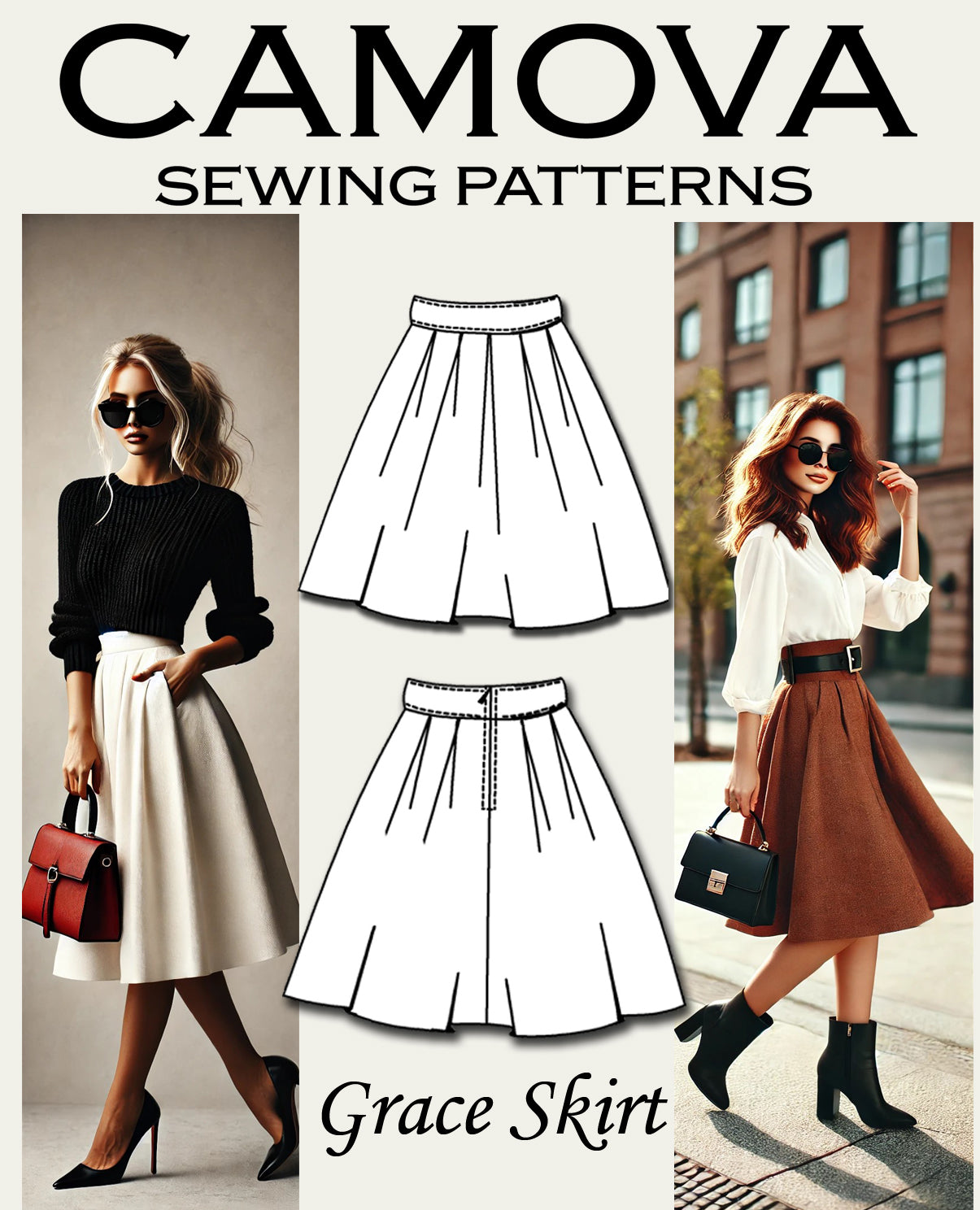 Grace Skirt PDF Schnittmuster Gr.: S-XL